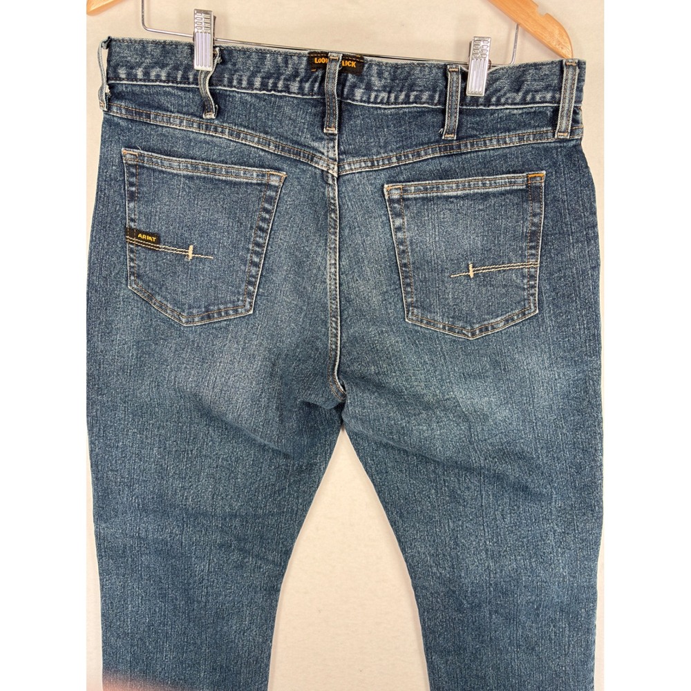 Ariat Rebar M4 Relaxed Boot Mens Jeans Blue Medium Wash Denim 34x34 10016223 - Picture 6 of 11